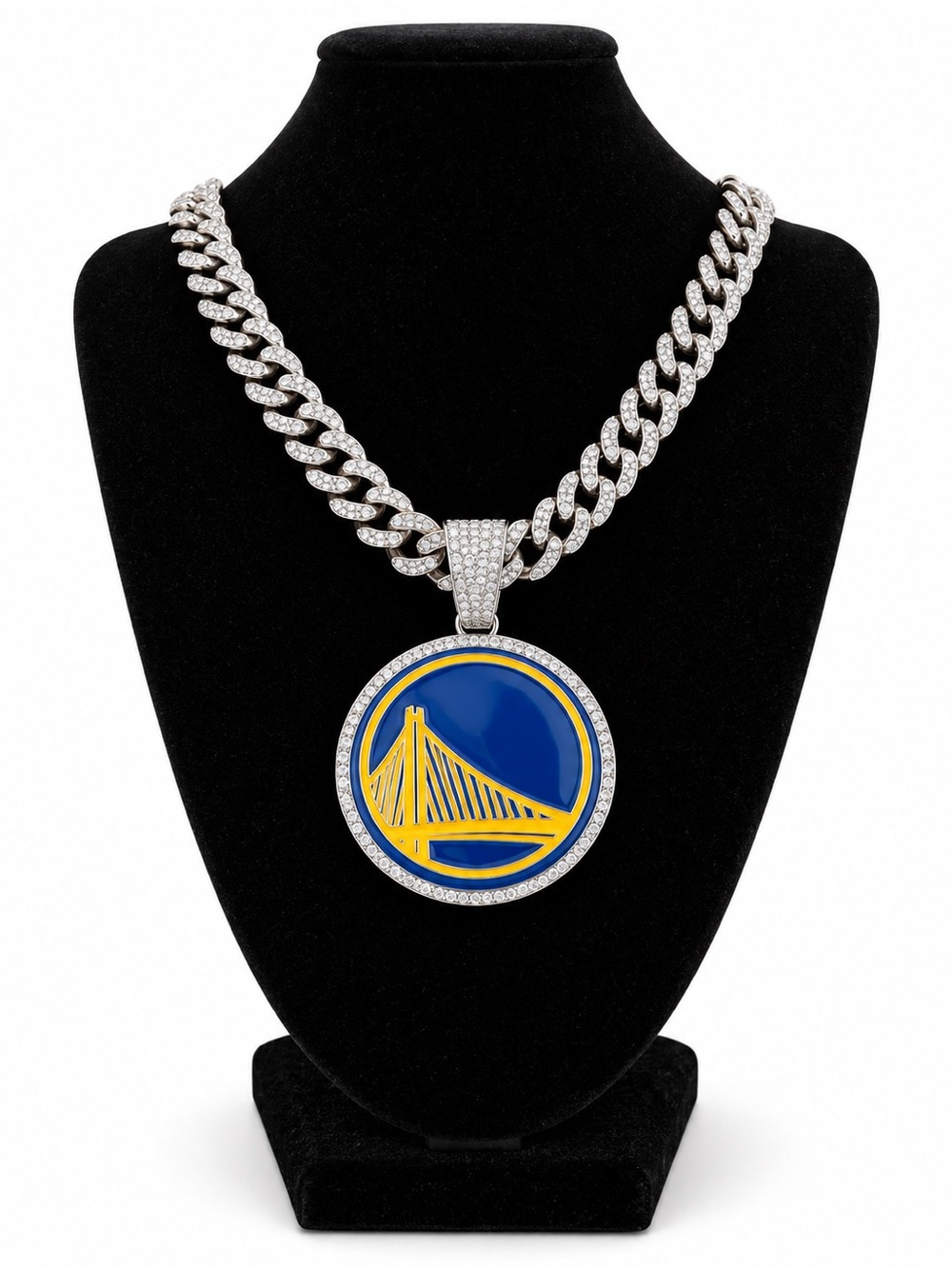 Iced Out NBA Golden State Warriors Pendant Necklace